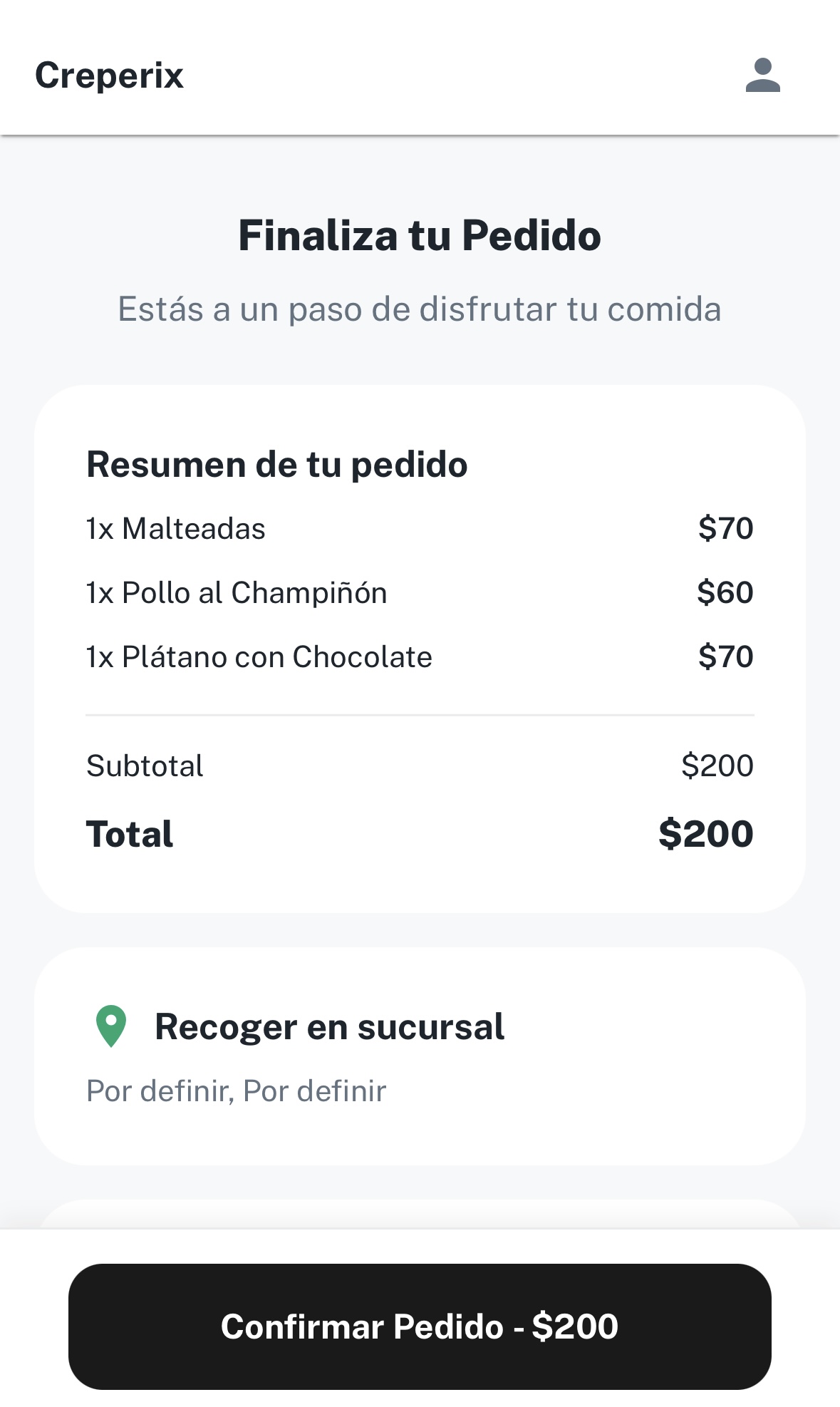 Interfaz de One_Click_Payment